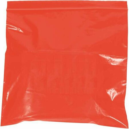 OFFICESPACE 6 x 9 in. 2 Mil Red Reclosable Poly Bags, 1000PK OF2822819